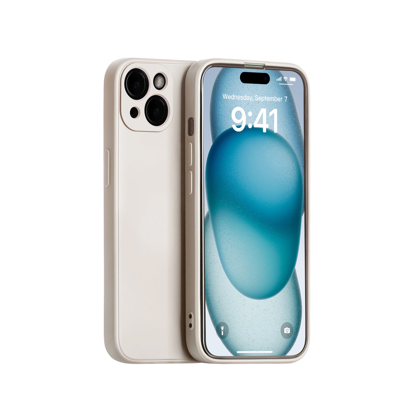 Coque en silicone pour iPhone 15 Plus