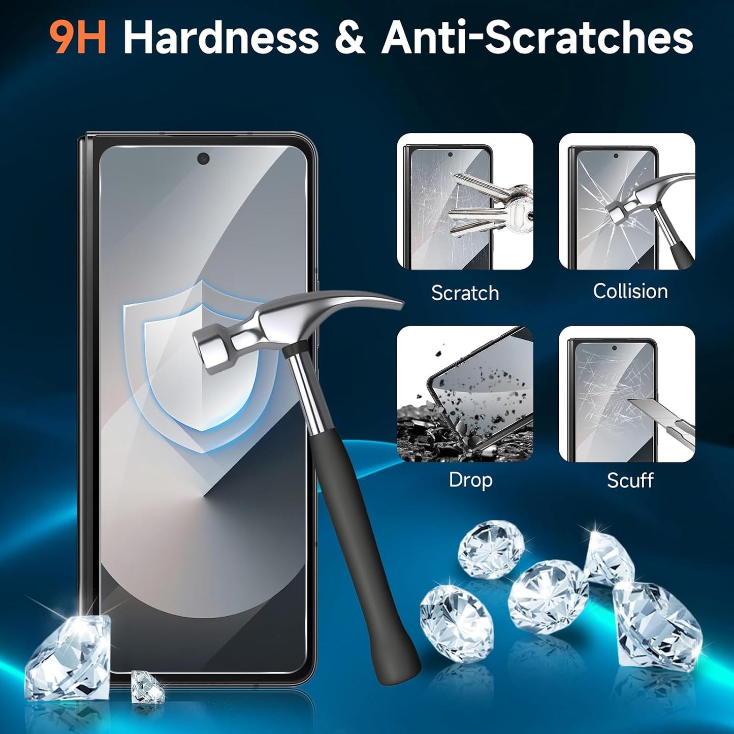 Galaxy Z Fold7 Screen Protector, 2 Pack