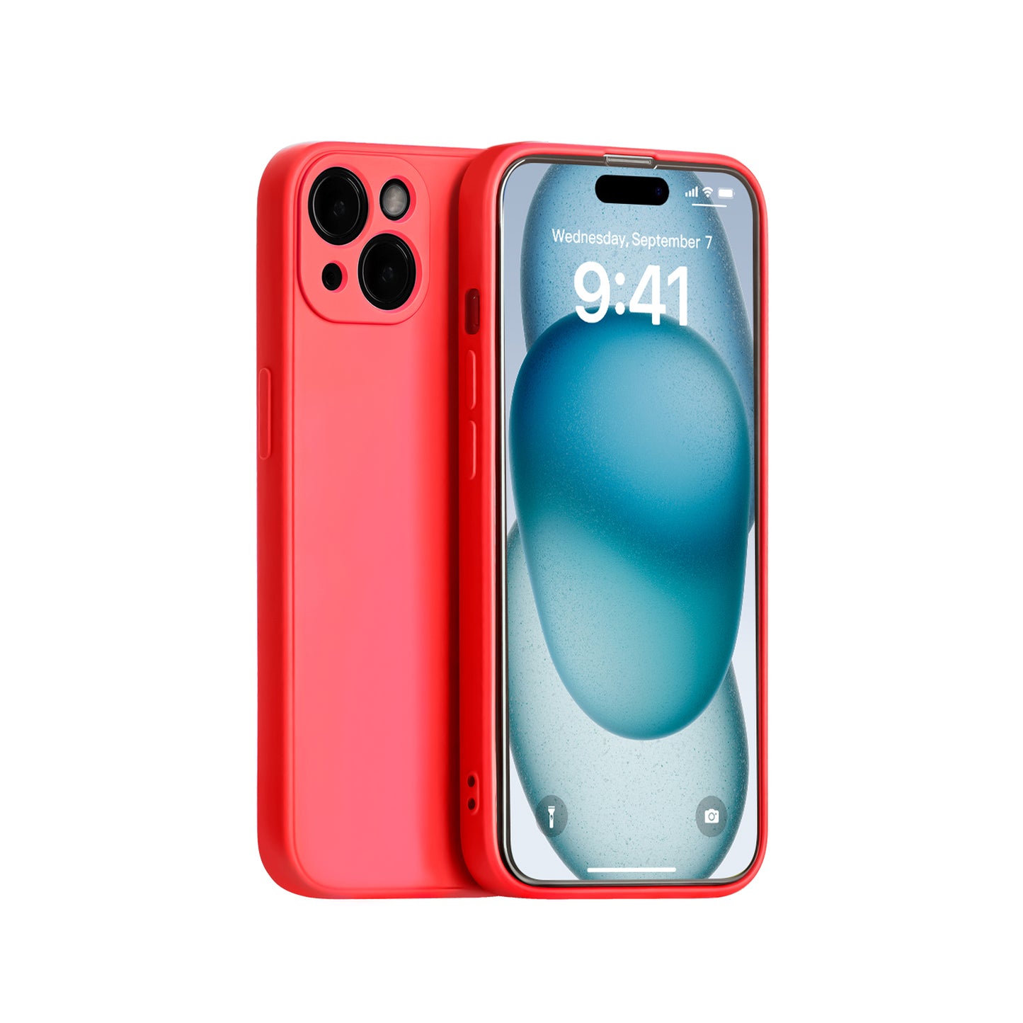 Coque en silicone pour iPhone 15 Plus
