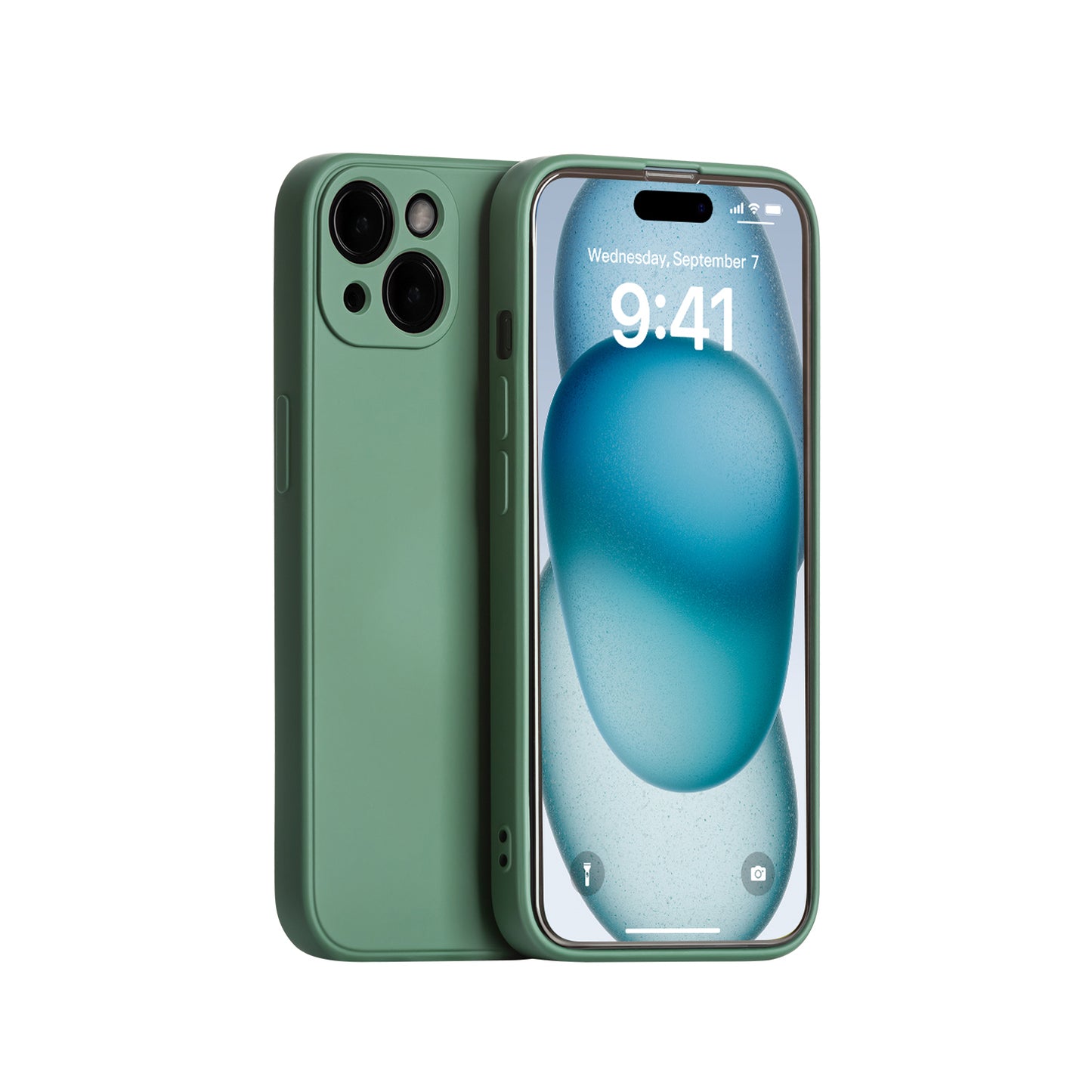 Coque en silicone pour iPhone 15 Plus