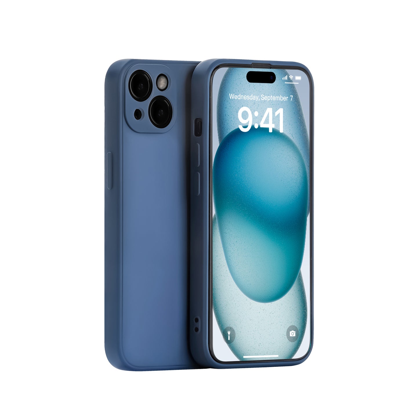 Coque en silicone pour iPhone 15 Plus