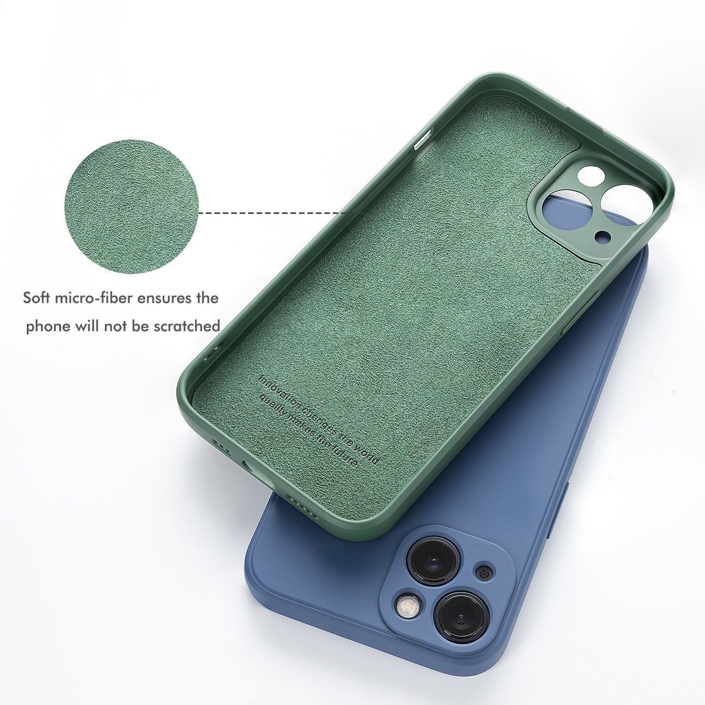 Coque en silicone pour iPhone 15 Plus