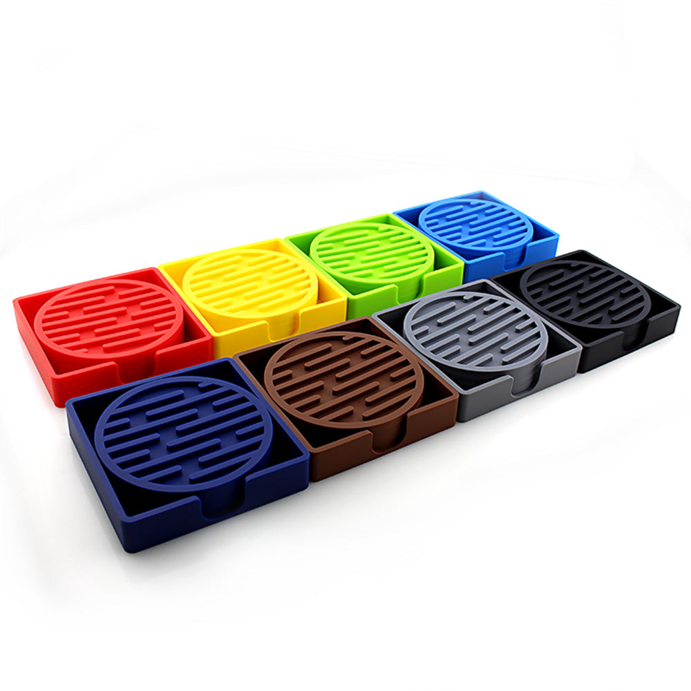 Panda Baby Collaboration Silicone Coaster, 4 Pcs/Set