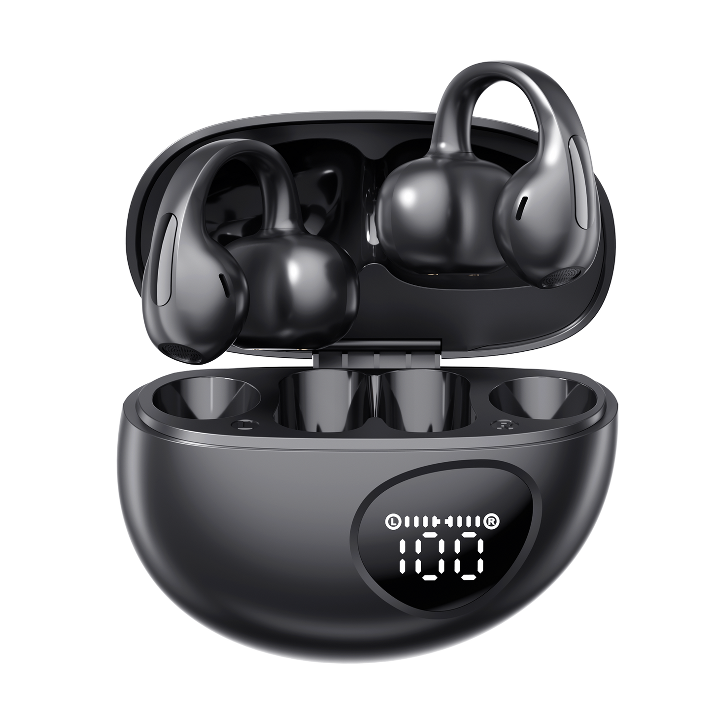 Open-Ear Sport Earbuds, Clip-On Headphones (M158)