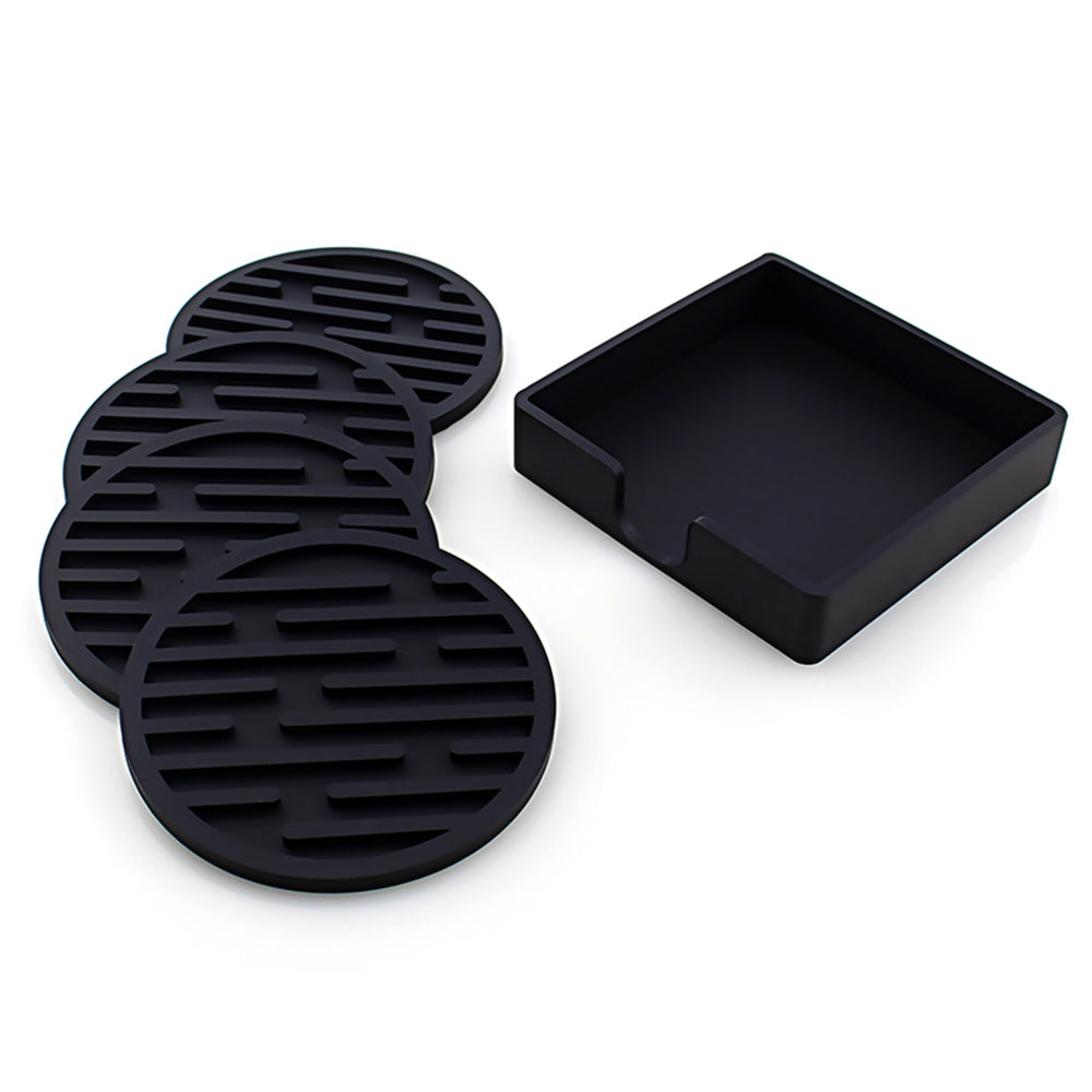 Panda Baby Collaboration Silicone Coaster, 4 Pcs/Set