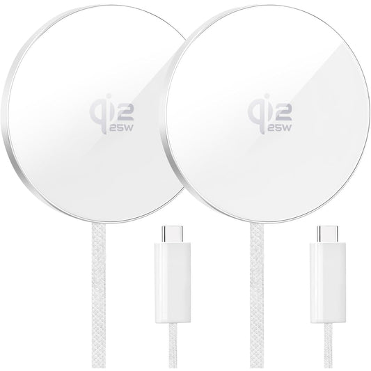 MagSafe / Qi2 Wireless Charger, 25W, 2-Pack