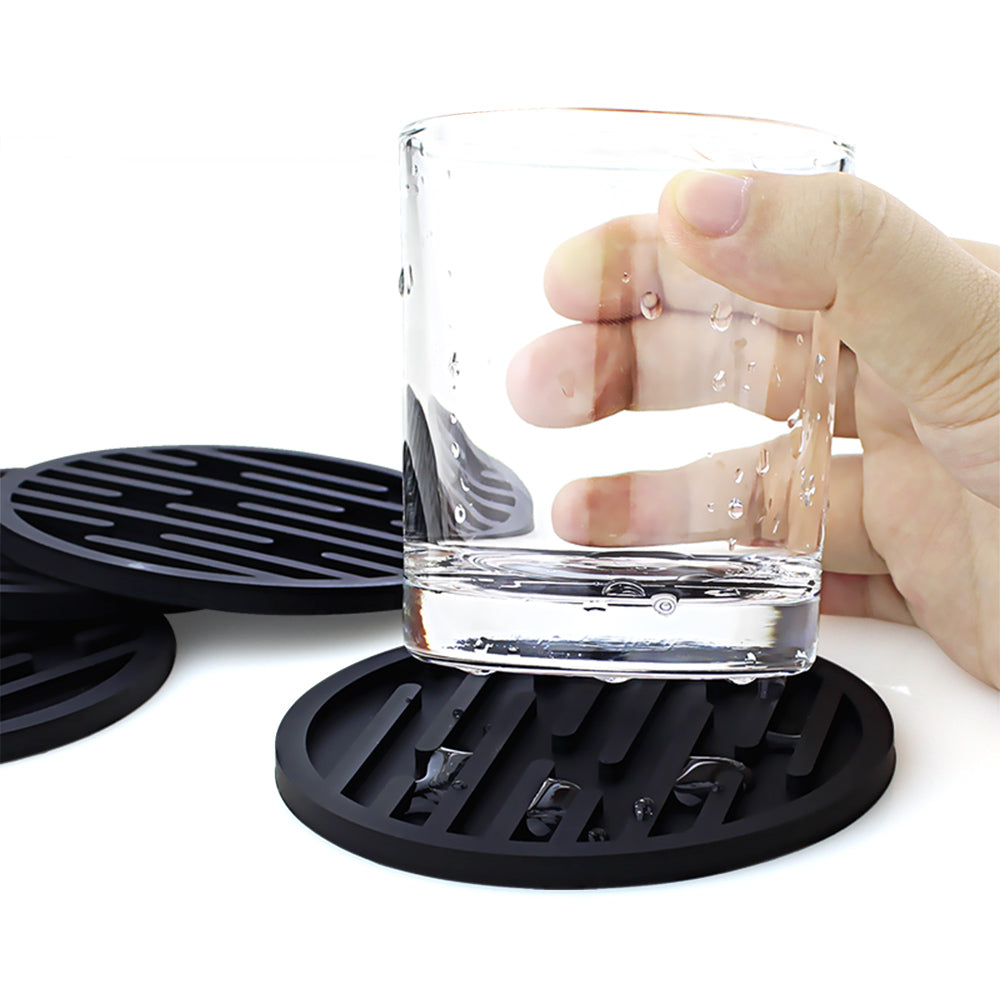 Panda Baby Collaboration Silicone Coaster, 4 Pcs/Set
