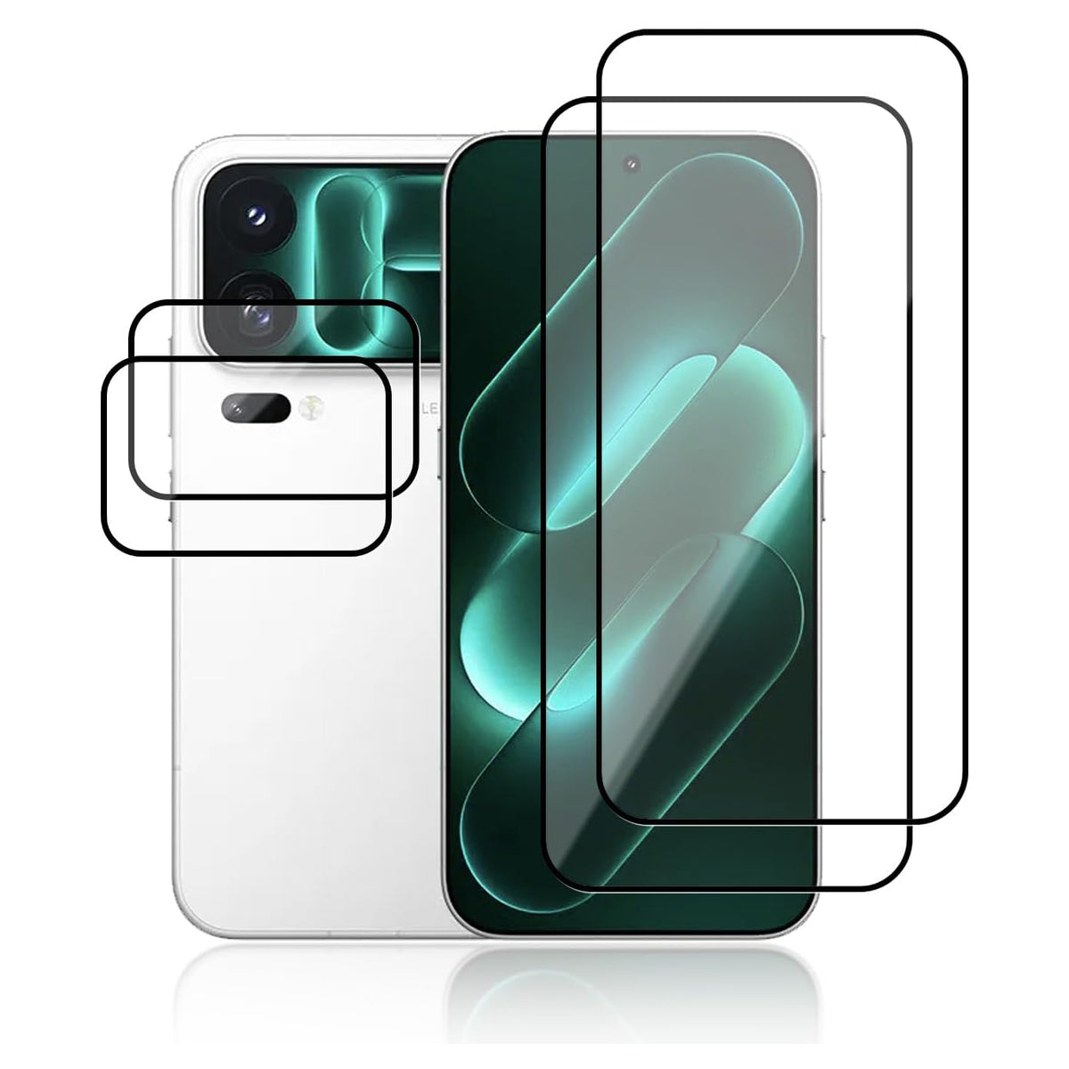 Protetor de ecrã para Xiaomi 18 Pro Max, pacote de 2+2