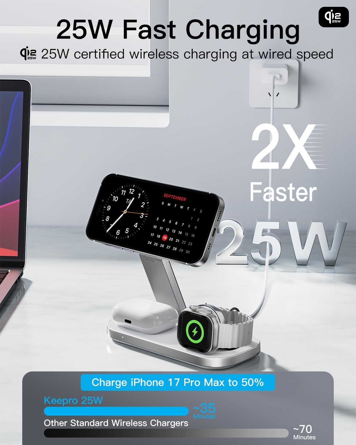 3-in-1 MagSafe Wireless Charging Station