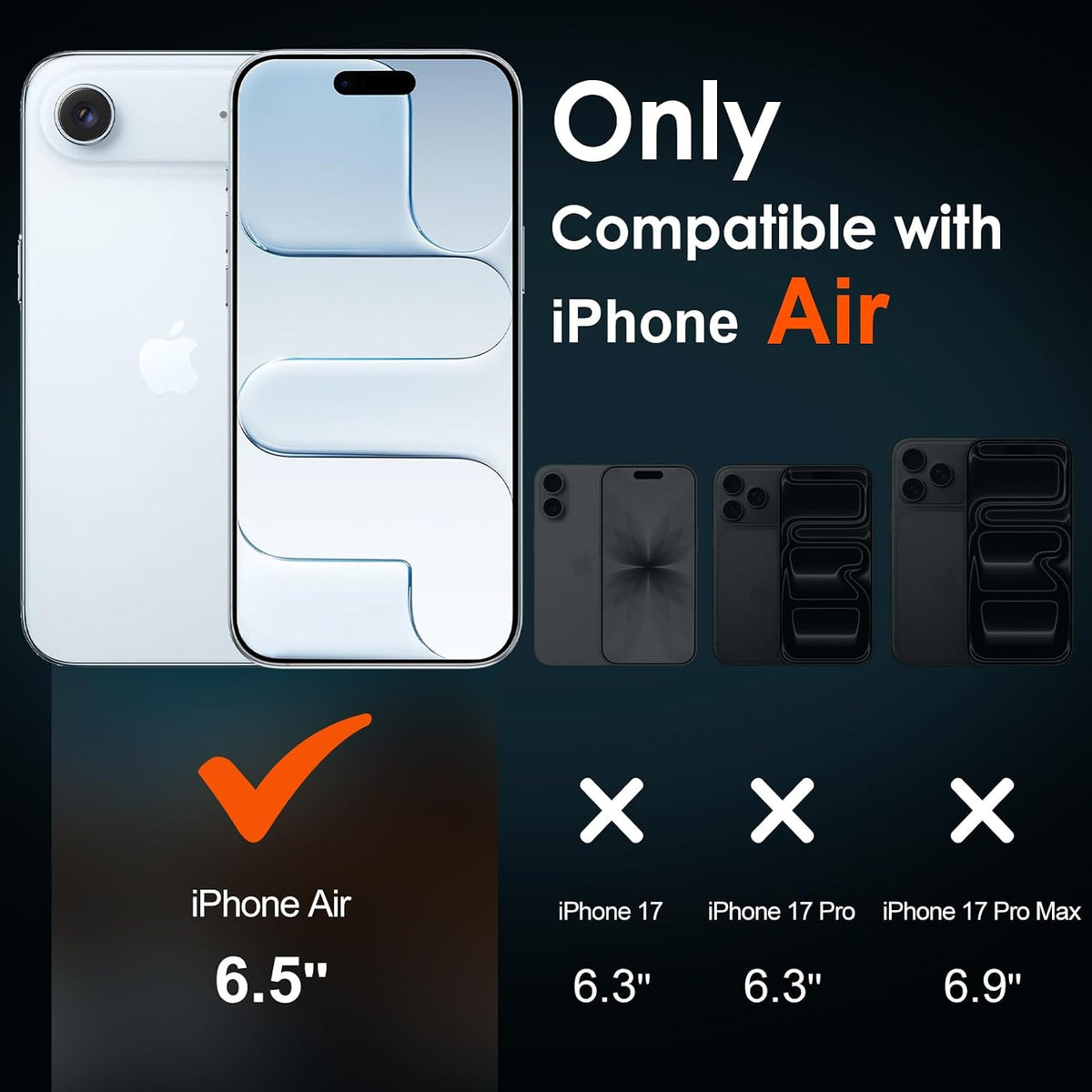 iPhone Air Screen Protector, 2 Pack