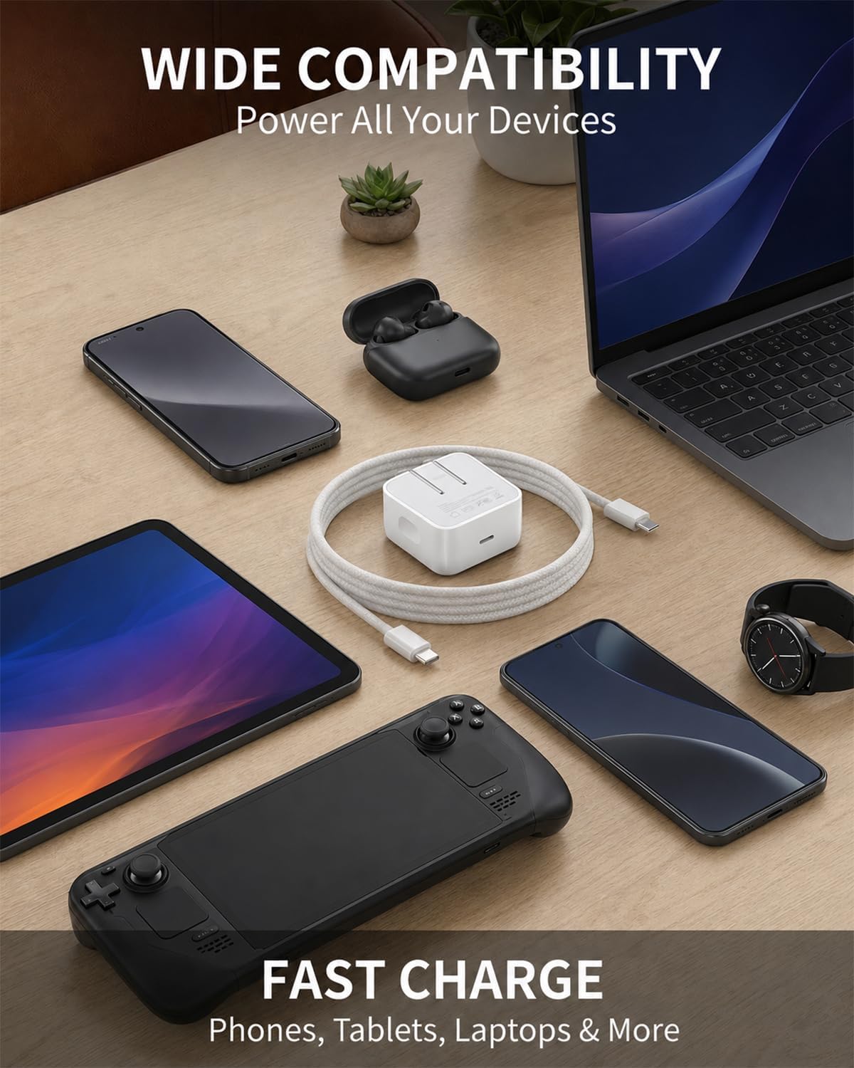 USB-C FAST Charger Cube, 40W PD (US)