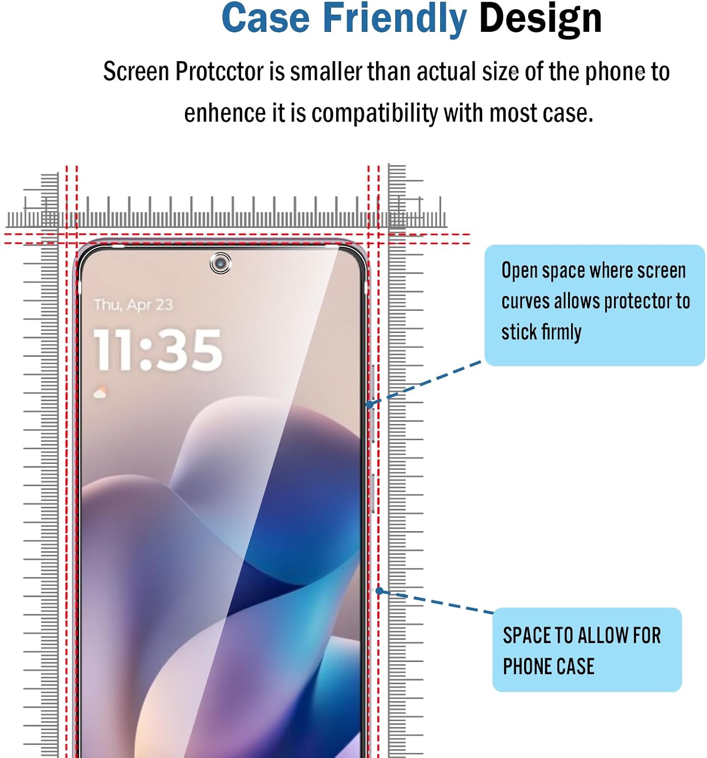 Moto Edge 60 Stylus / G Stylus 2026 / G Stylus 2025 Screen Protector, 2 Pack