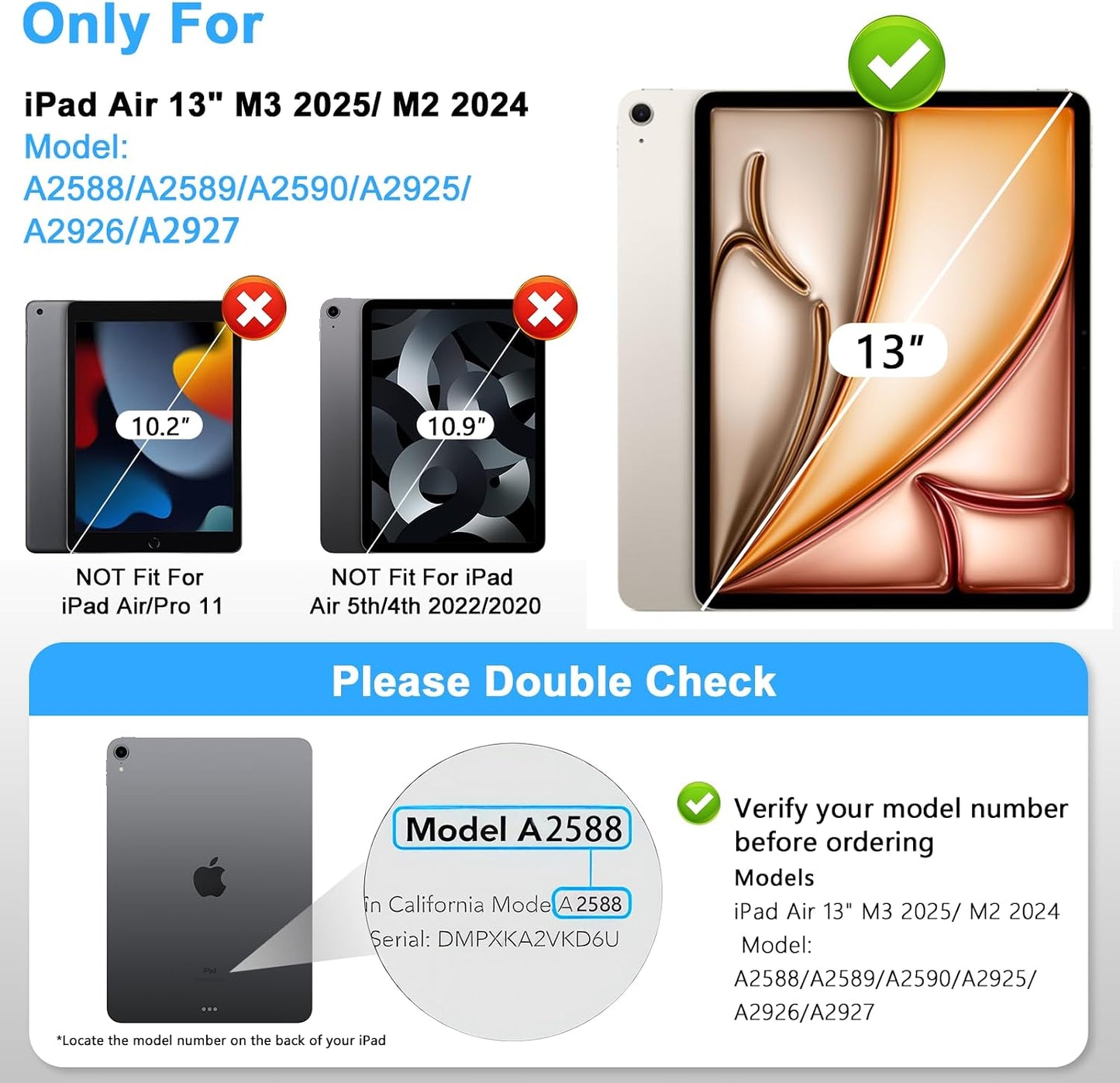 iPad Air 13-in' Screen Protector with Easy Installation Kit