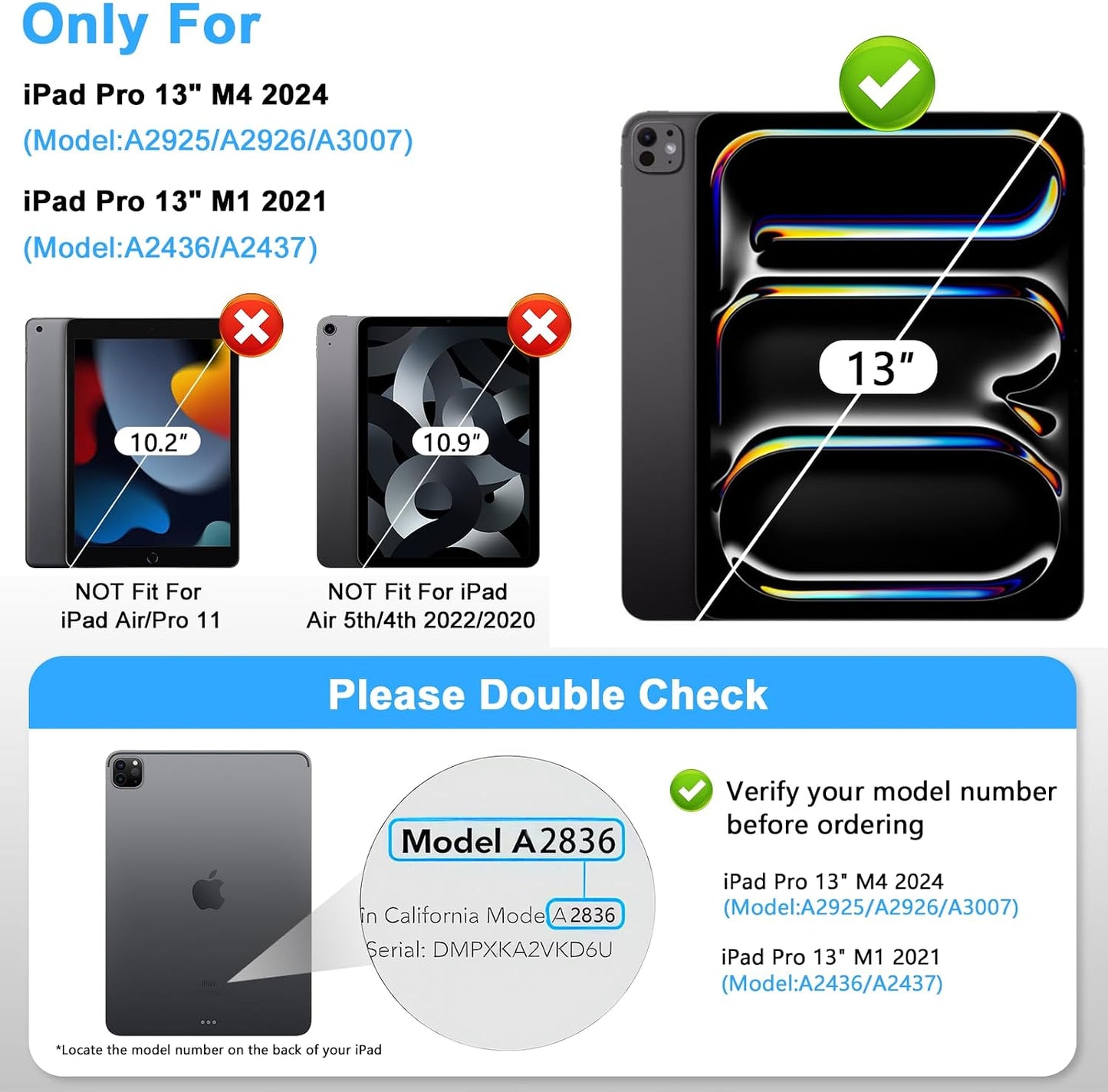 iPad Pro 13-in' Screen Protector with Easy Installation Kit