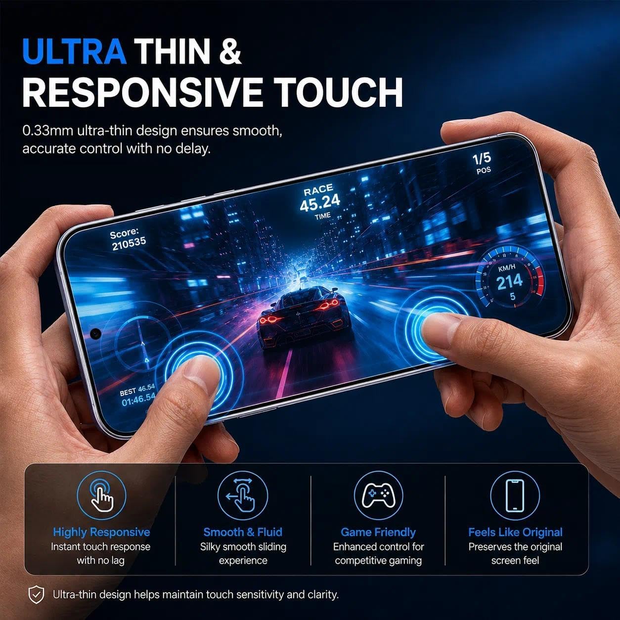 Galaxy S25+ Screen Protector, 2 Pack