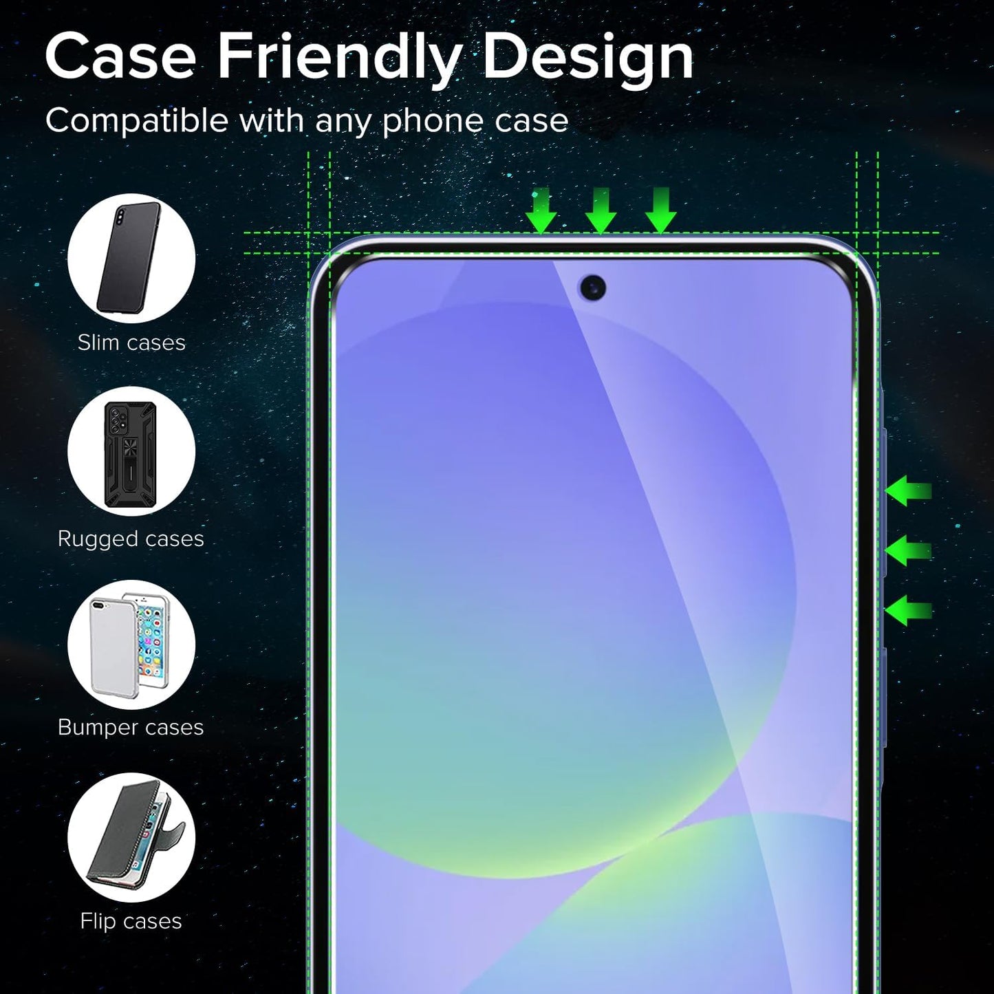 Galaxy A57 Screen Protector, 3 Pack