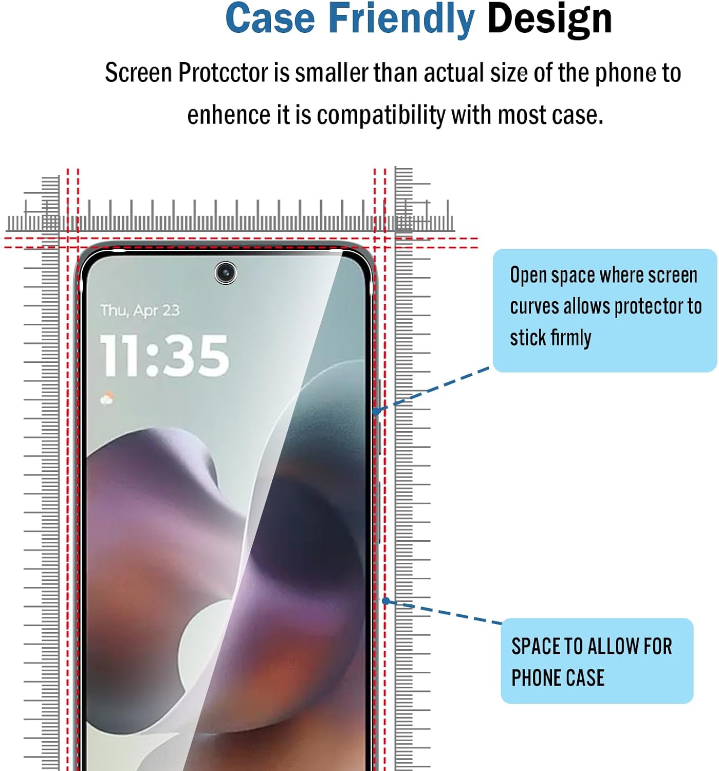 Moto G56 / G66J / G66Y Screen Protector, 2 Pack