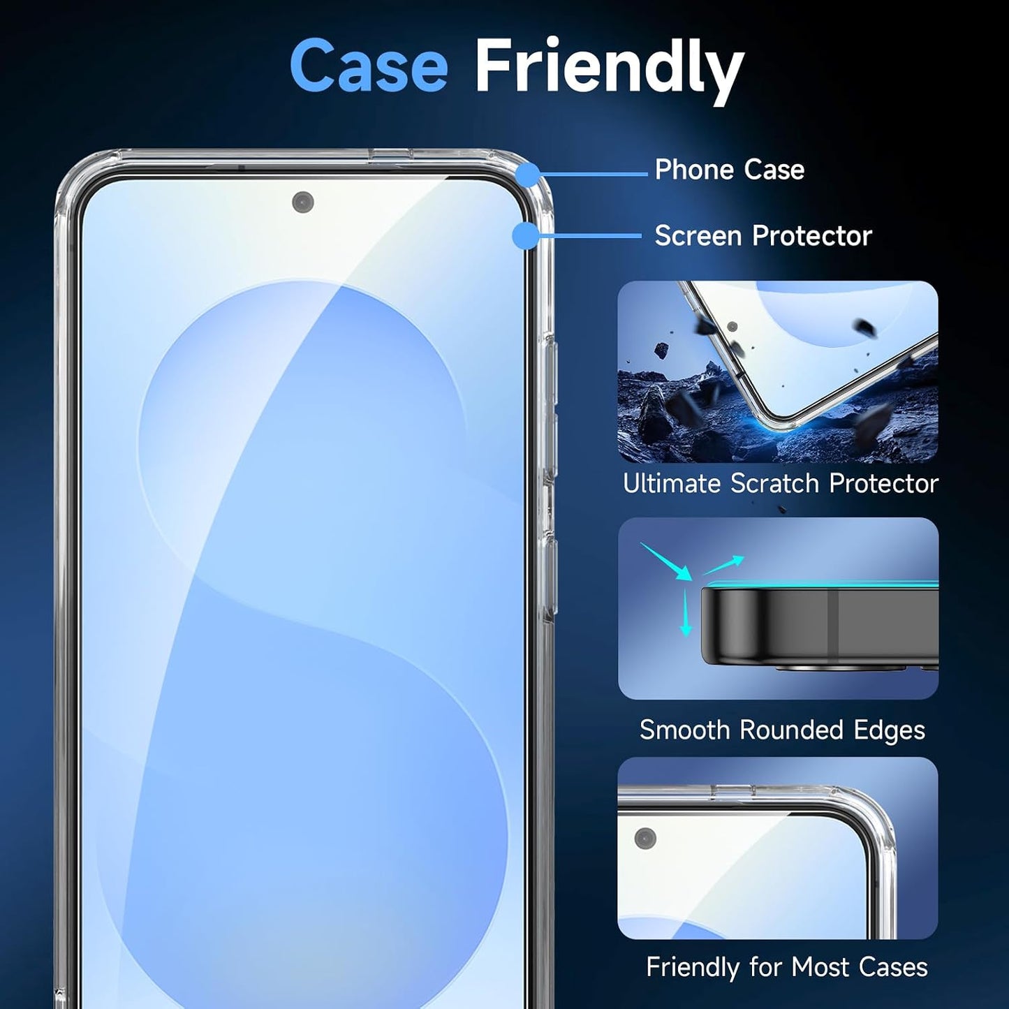 Galaxy S25+ Screen Protector, 2 Pack