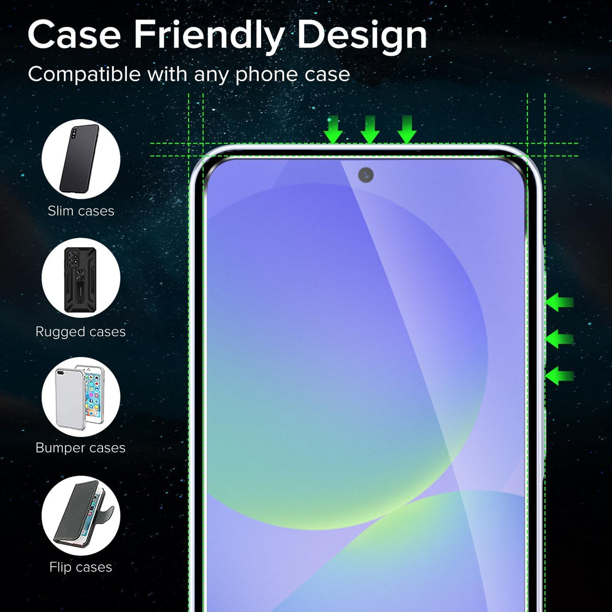 Galaxy A37 Screen Protector, 2 Pack