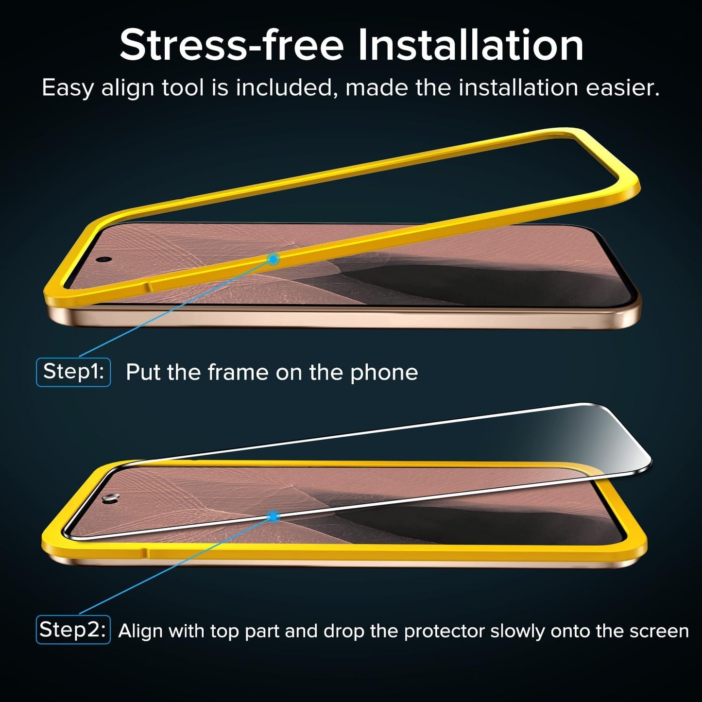 Pixel 11 Pro XL / Pixel 10 Pro XL / Pixel 9 Pro XL Screen Protector, 3 Pack
