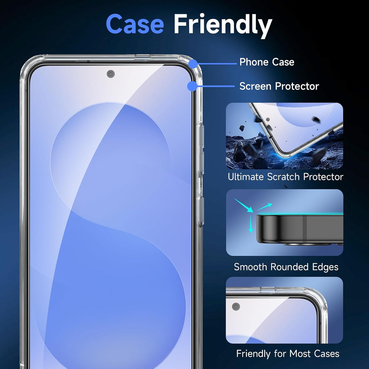 Galaxy S25 Screen Protector, 2 Pack
