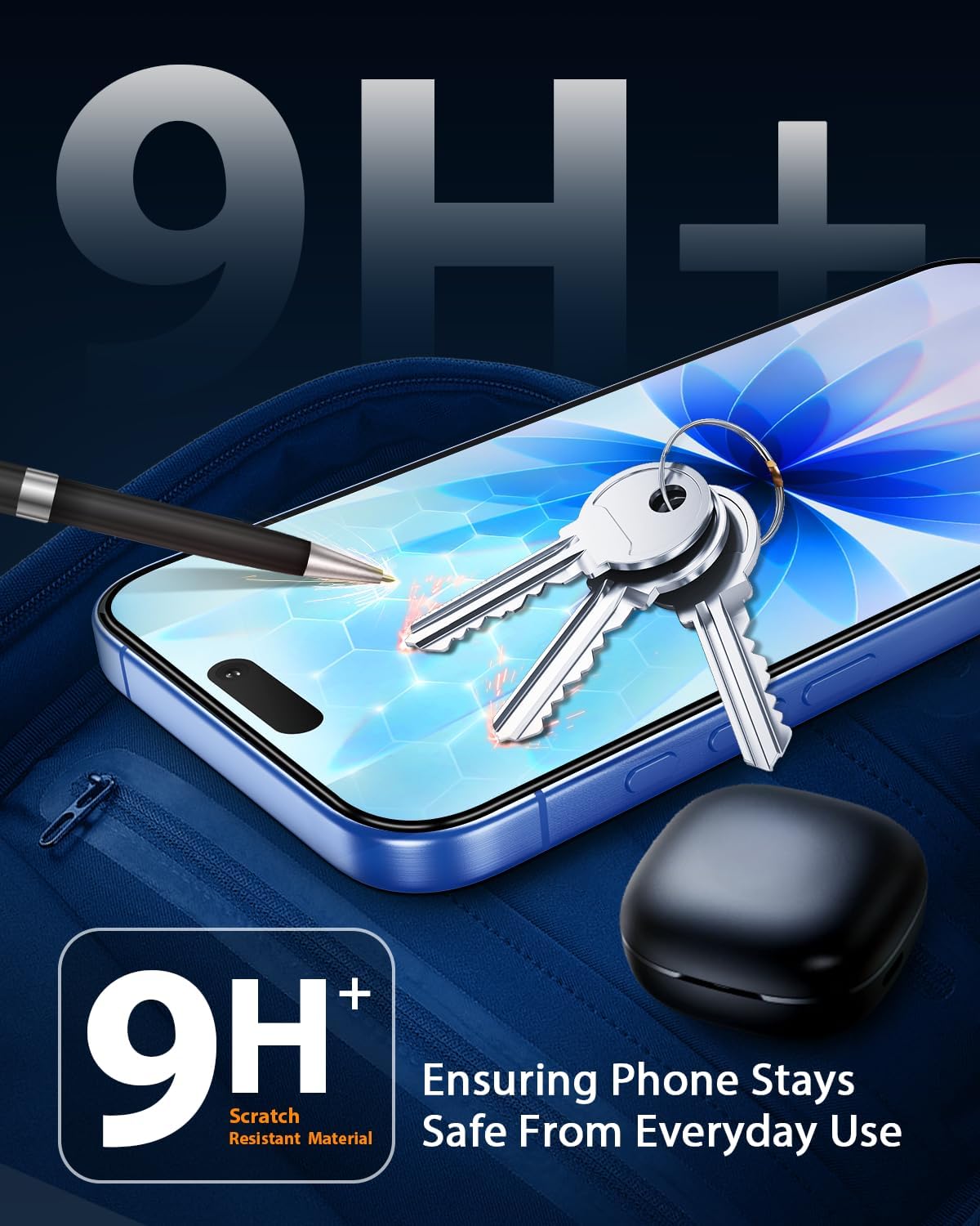 iPhone 16 Plus / 15 Plus Screen Protector with Easy Installation Kit