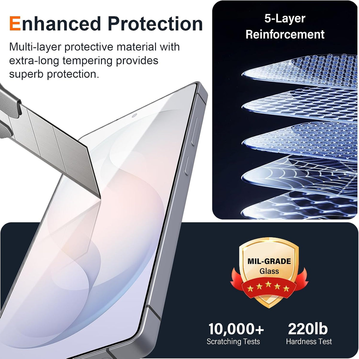 Galaxy S26+ Screen Protector with Easy Installation Kit