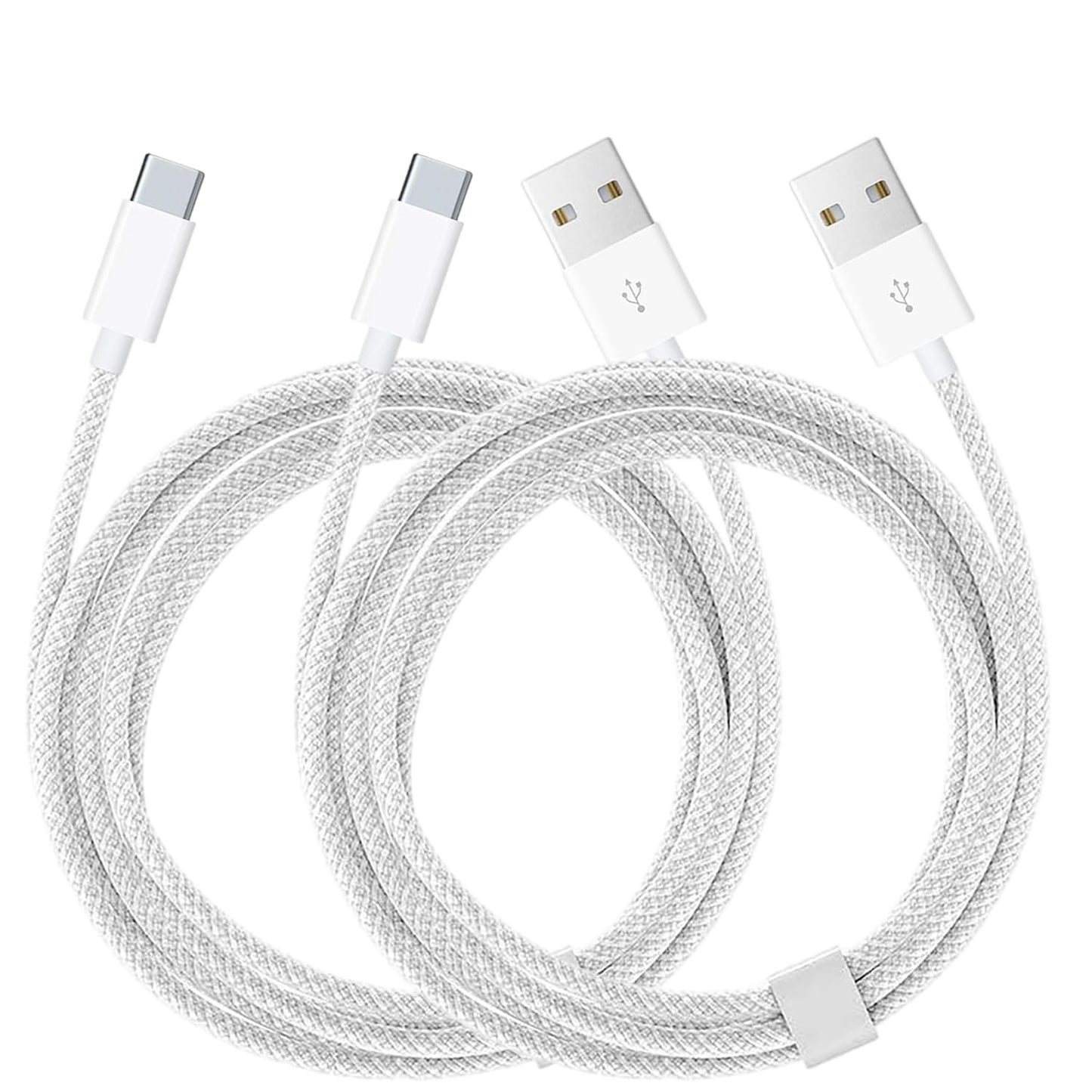 USB-A to USB-C FAST Charging Cable, 2M / 6.56FT, 2-Pack