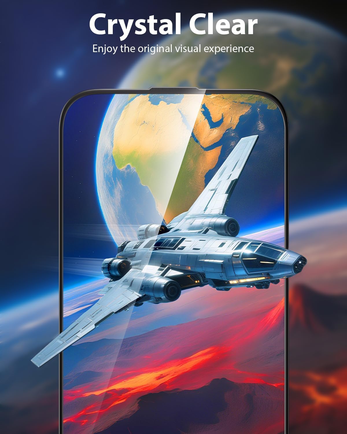 iPhone 16 Plus / 15 Plus Screen Protector with Easy Installation Kit