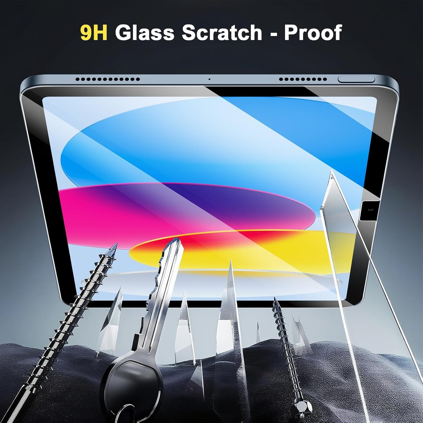 iPad 10 ~ 11 th Gen Screen Protector with Easy Installation Kit