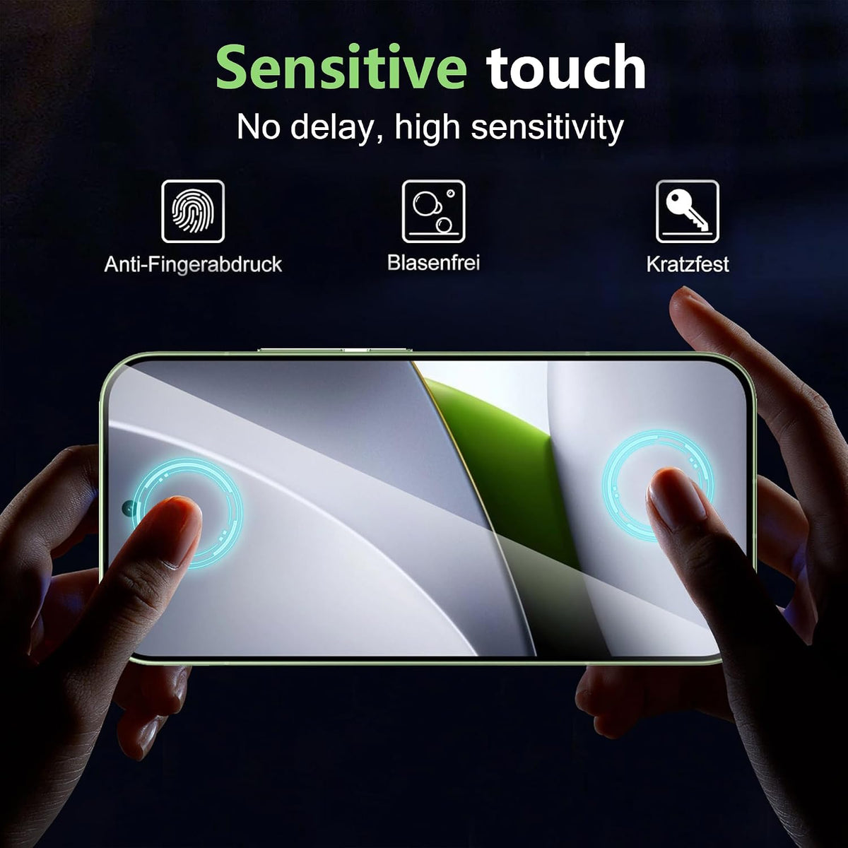 Poco F9 Pro Displayschutzfolie, 2er-Pack
