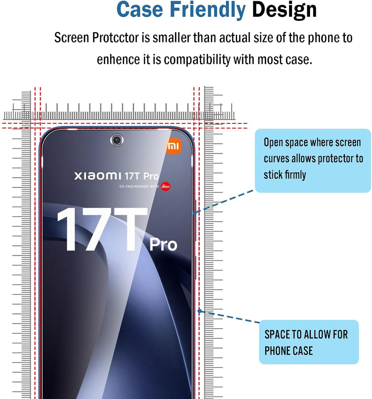 Xiaomi 17T Pro Screen Protector, 2 Pack