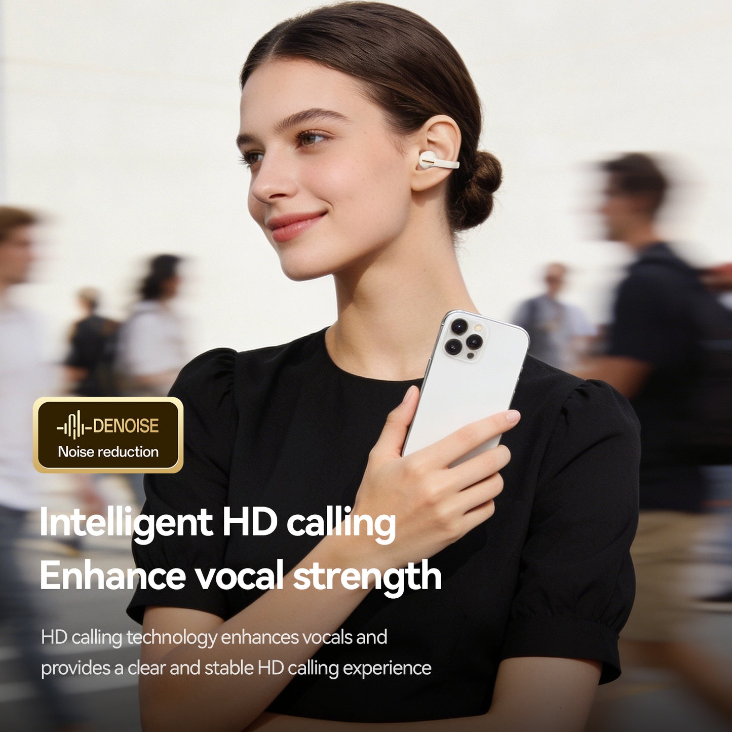 Open-Ear Sport Earbuds, Clip-On Headphones (M158)