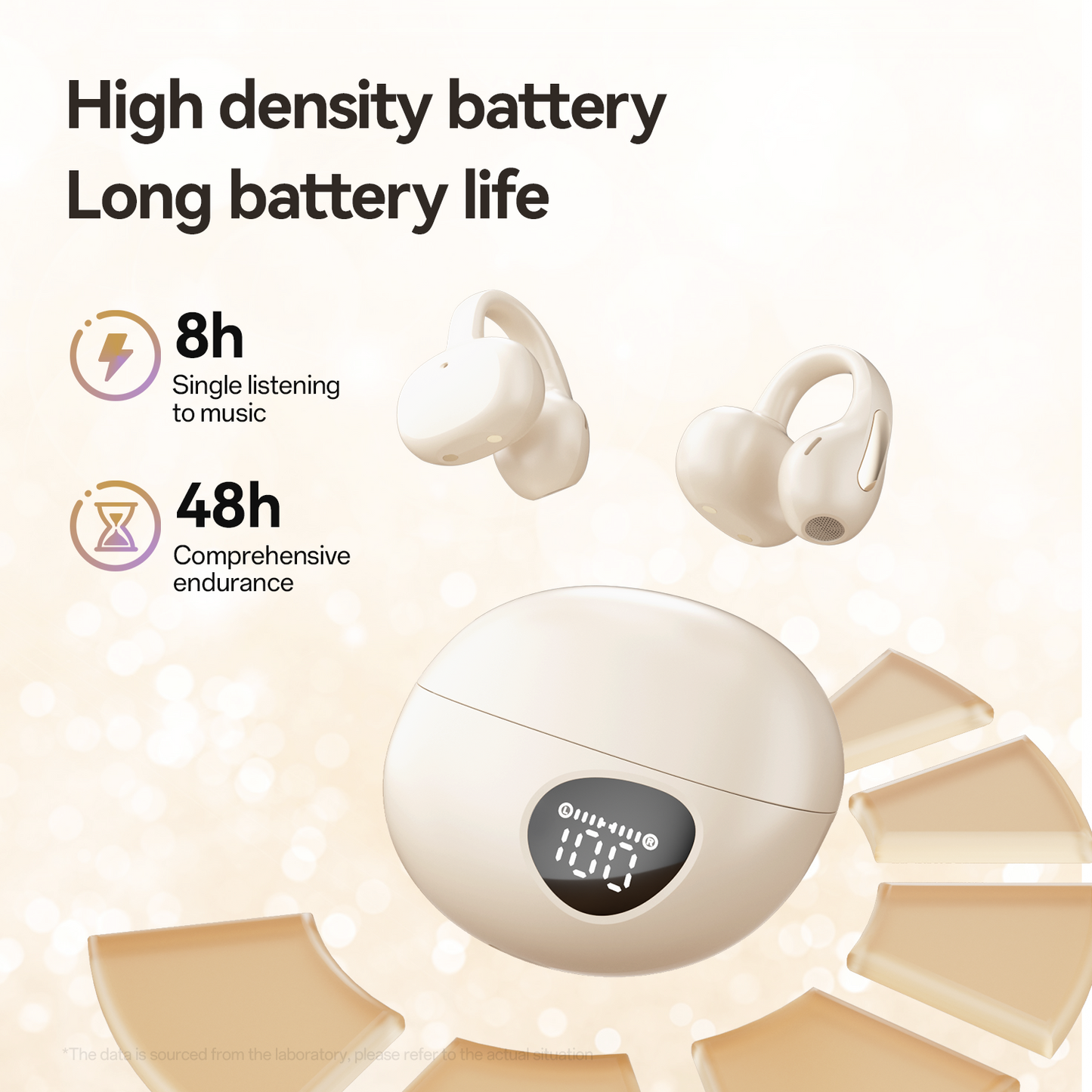 Open-Ear Sport Earbuds, Clip-On Headphones (M158)