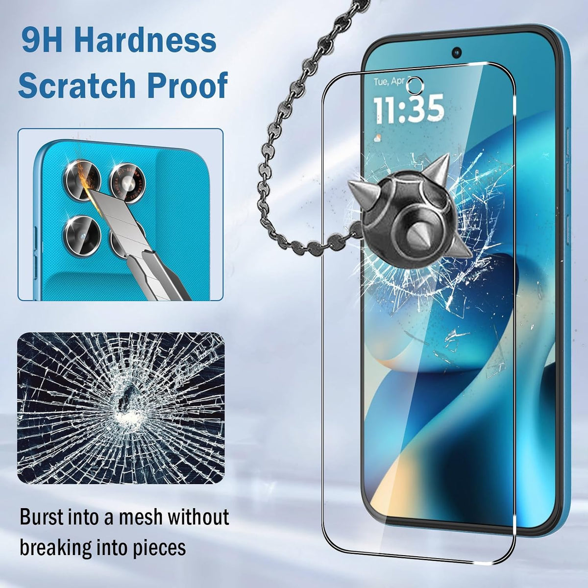 Moto G87 Screen Protector, 2 Pack