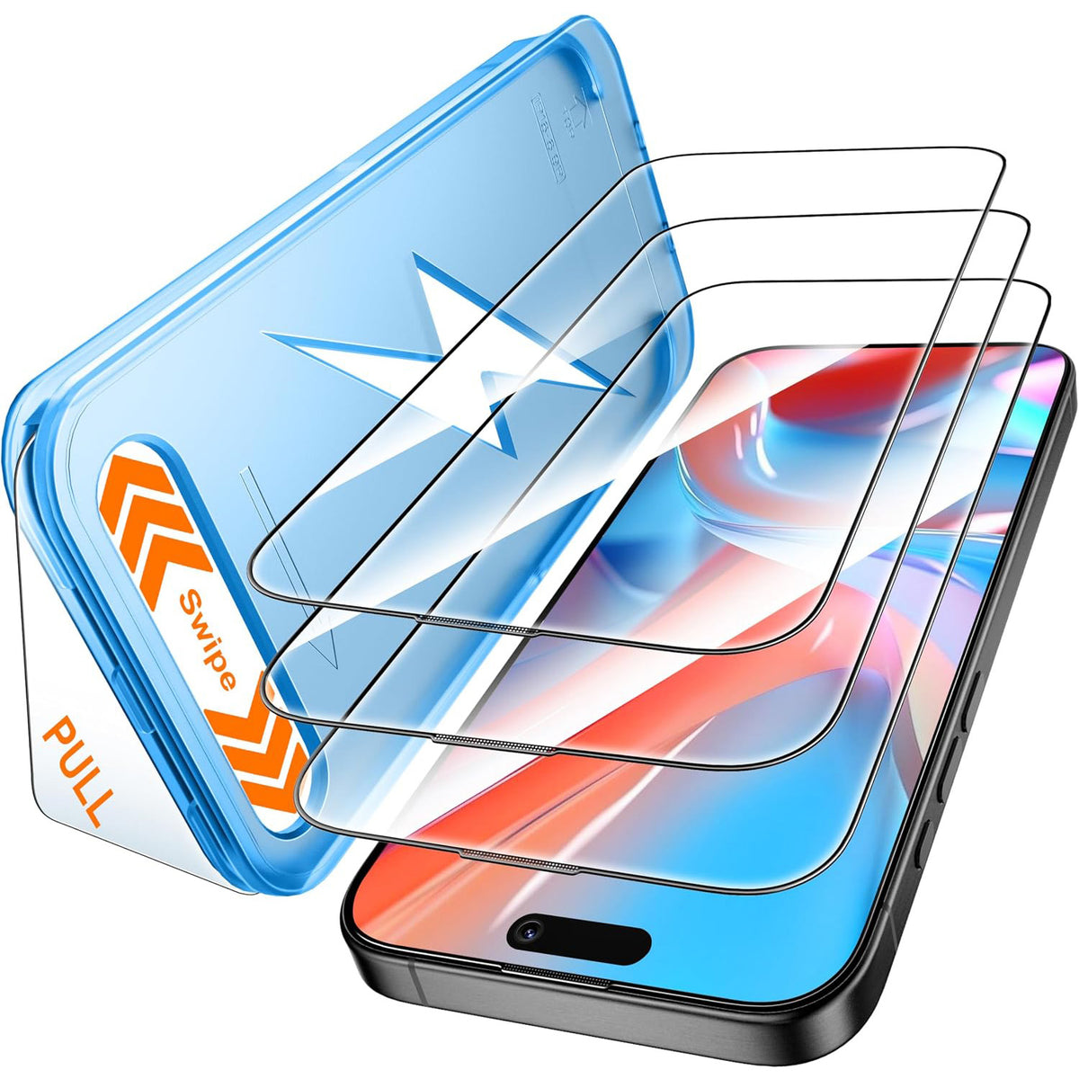 iPhone 17 / iPhone 16 Pro Screen Protector with Easy Installation Kit