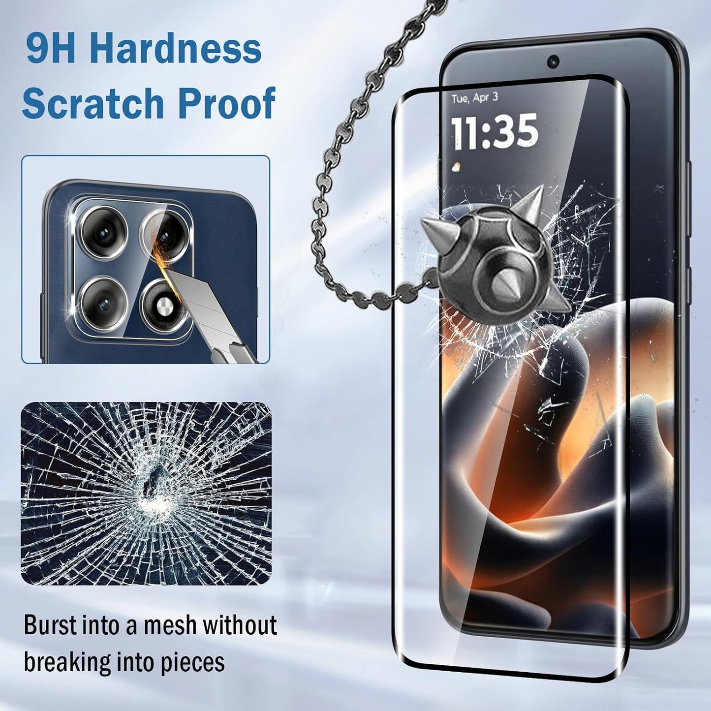 Moto Edge 70 Pro / Edge 70 Pro+ Screen Protector, 2 Pack