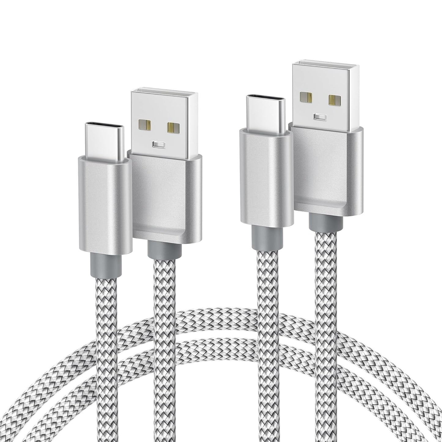USB-A to USB-C FAST Charging Cable, 2M / 6.56FT, 2-Pack
