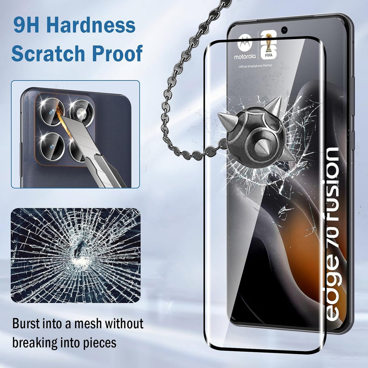 Moto Edge 70 Fusion / Edge 70 Fusion+ Screen Protector, 2 Pack