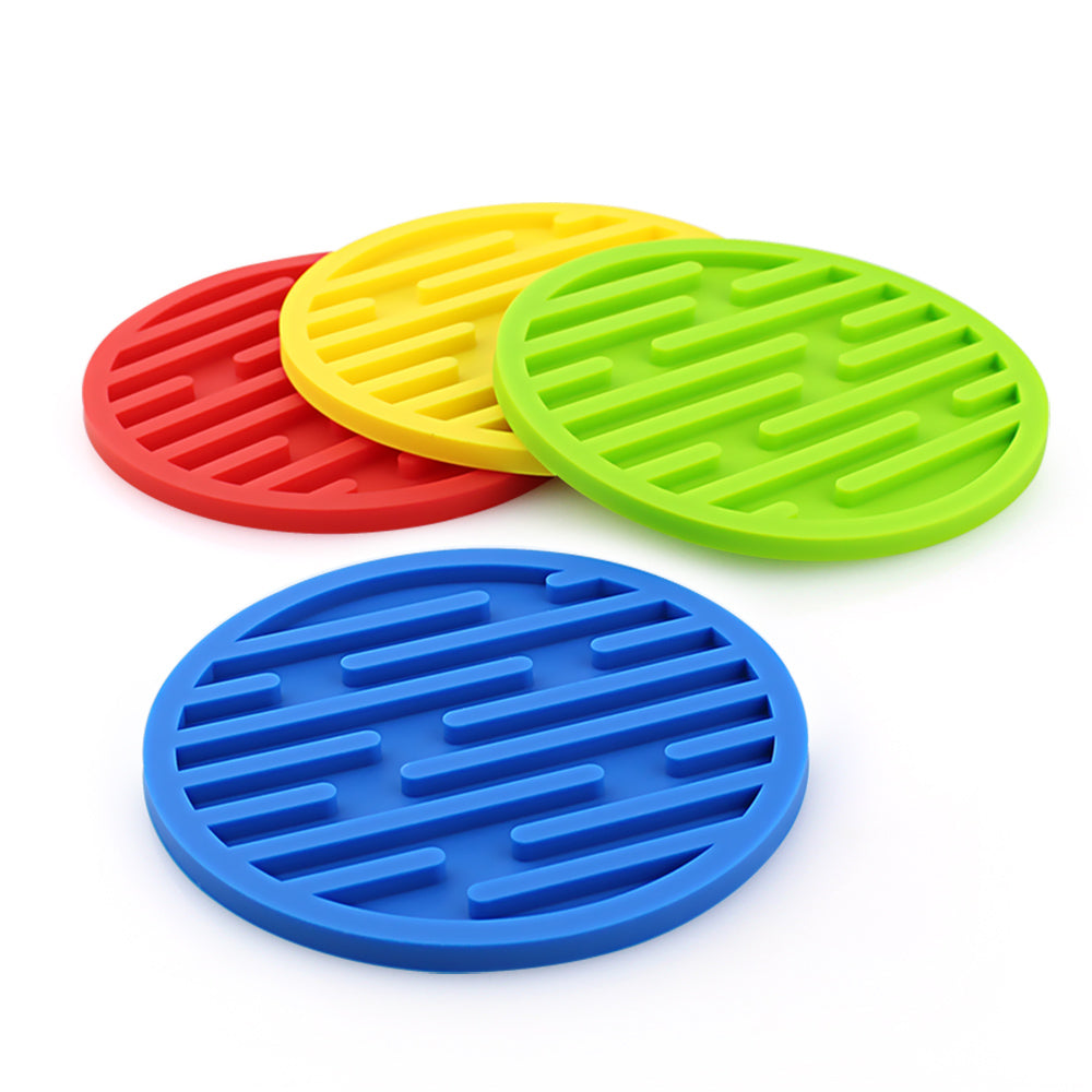 Panda Baby Collaboration Silicone Coaster, 4 Pcs/Set