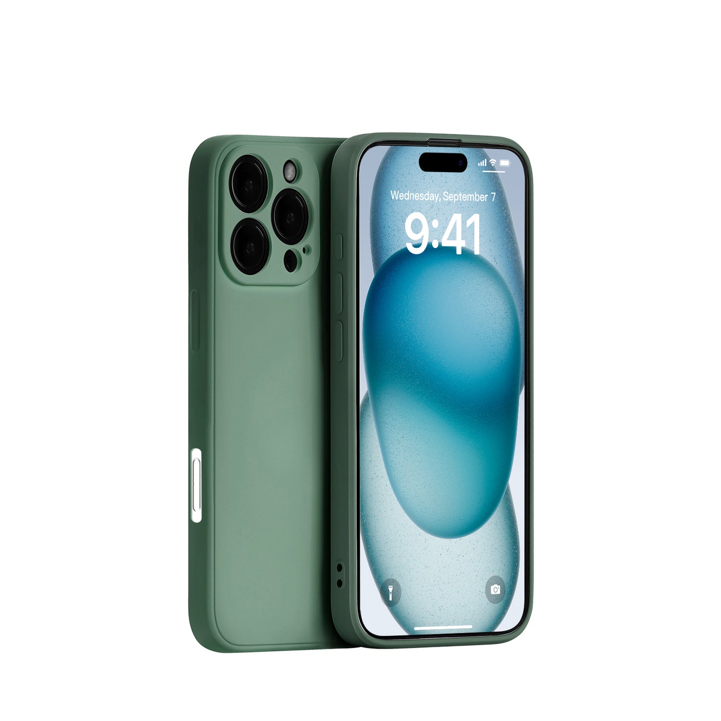 Coque en silicone pour iPhone 16 Pro Max